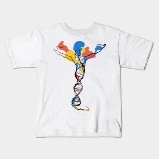 Single Line - DNA Activation Kids T-Shirt